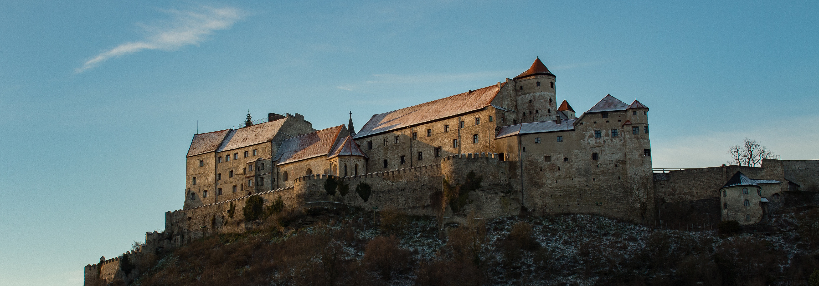 Middle Ages Castle In The Hill